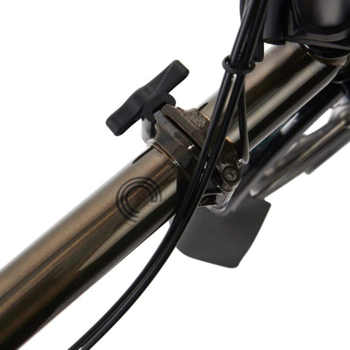 Brompton Folding C-Line Explore 6V Gloss Nero - Bicicletta Pieghevole Uomo