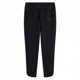 Slim Fit In Felpa Con Apertura Sul Fondo nero