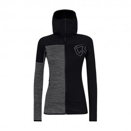 Fleece Kobra Hoodie Fz Caviar gray