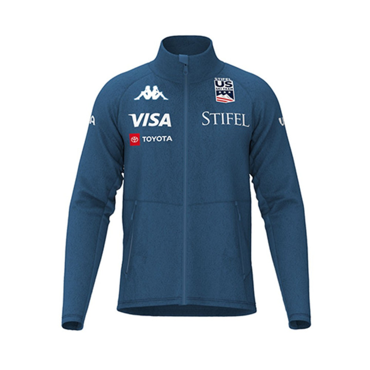 Kappa Felpa In Pile Usa Blu Uomo