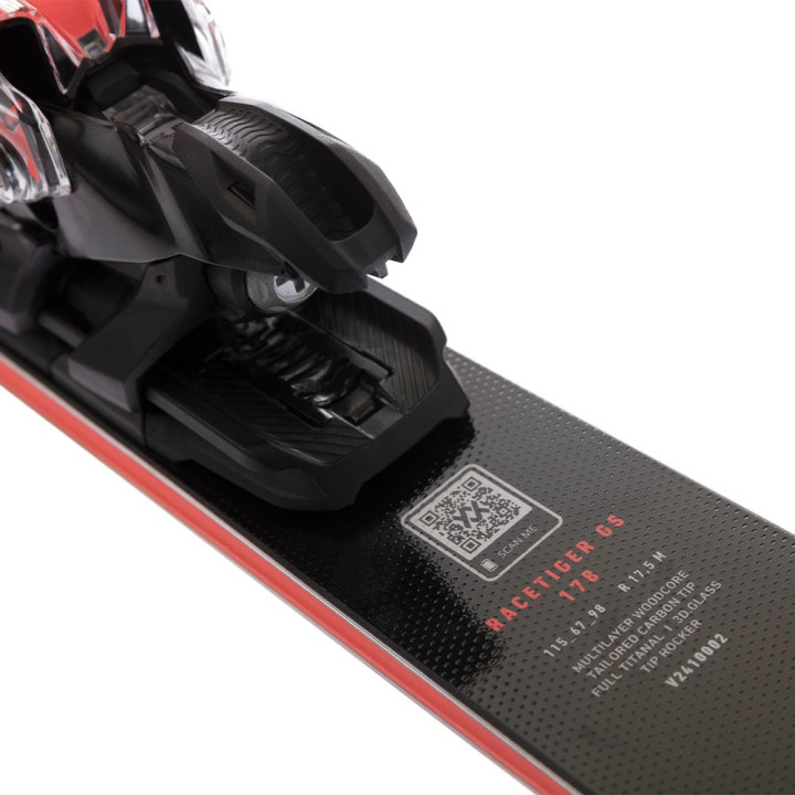 Volkl Racetiger Gs + Attacchi Rm3 12 Gw Rosso Nero - Sci Uomo