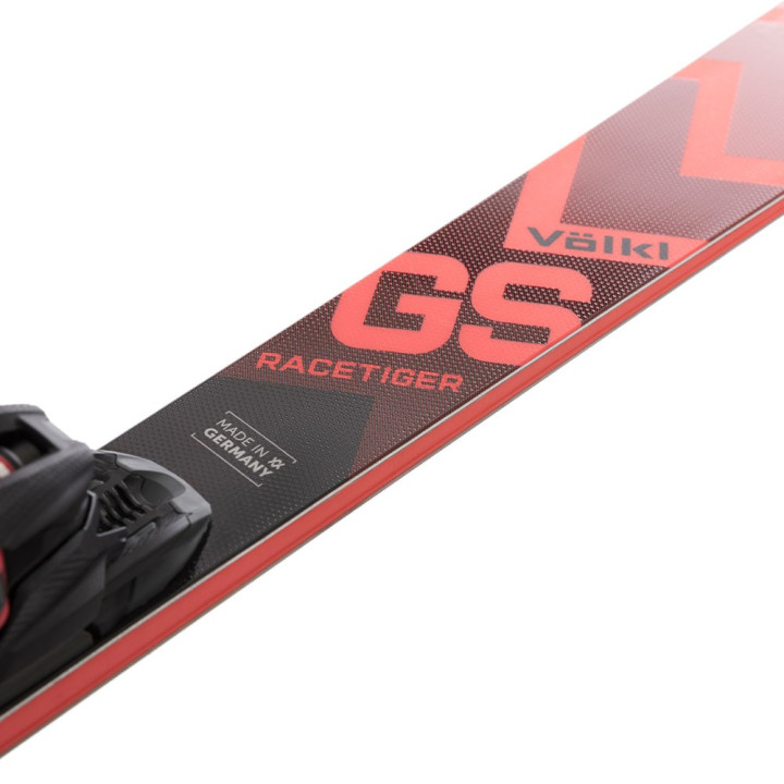 Volkl Racetiger Gs + Attacchi Rm3 12 Gw Rosso Nero - Sci Uomo