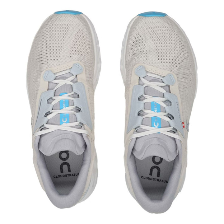 On Cloudstratus 3 Cream Arctic - Scarpe Running Uomo