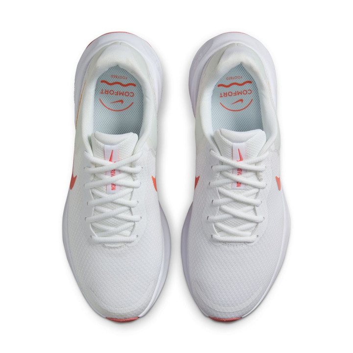Nike Revolution 7 Bianco Magic Ember - Scarpe Running Donna