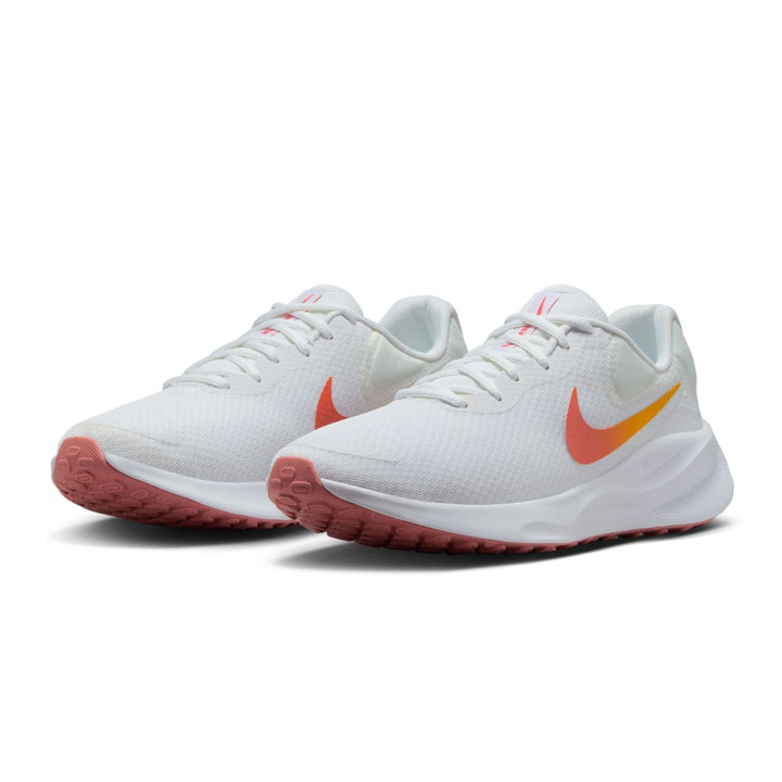 Nike Revolution 7 Bianco Magic Ember - Scarpe Running Donna