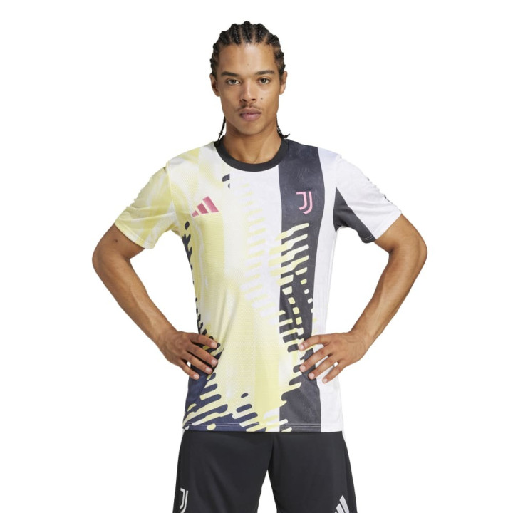 ADIDAS Maglia Maniche Corte Juve Pre Blu Arancio Uomo