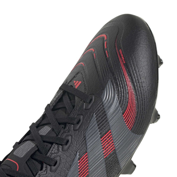 ADIDAS Predator Sg Nero Grigio - Scarpe Da Calcio Uomo