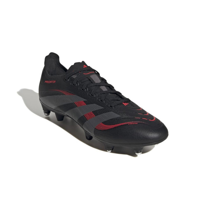 ADIDAS Predator Sg Nero Grigio - Scarpe Da Calcio Uomo