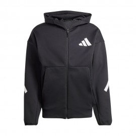Full Zip Con Cappuccio nero