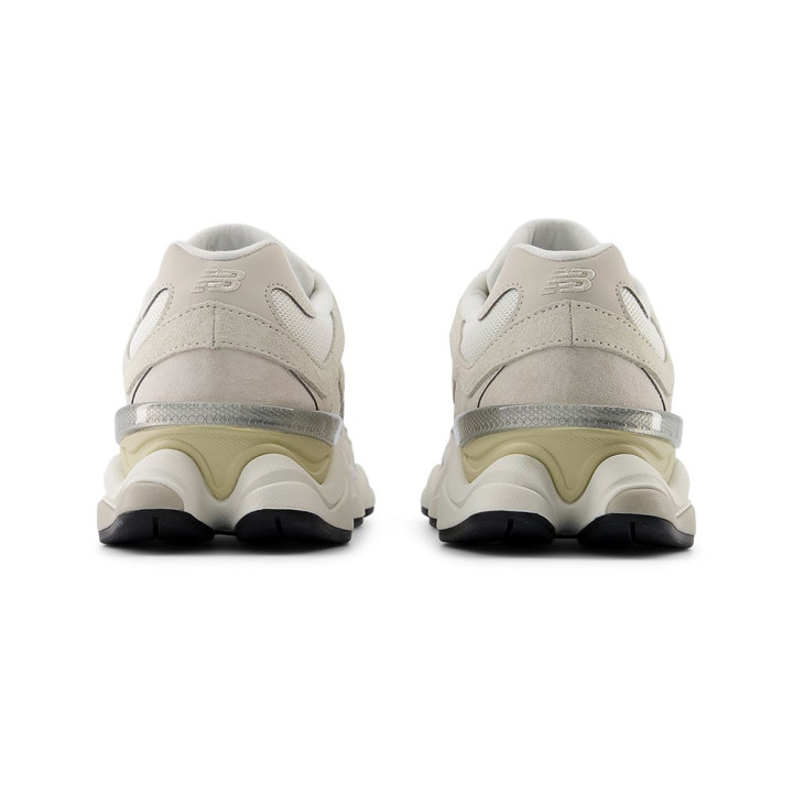 New Balance 9060 Mesh Lea Sabbia Argento - Sneakers Donna