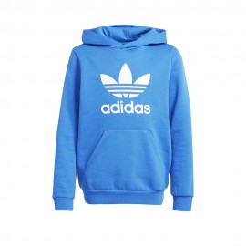ADIDAS Originals Felpa Con Cappuccio Trefoil  Blu Bambino