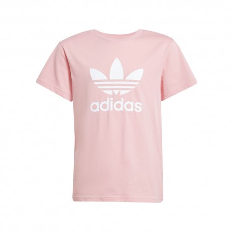 ADIDAS Originals T-Shirt Big Logo Rosa Bambina