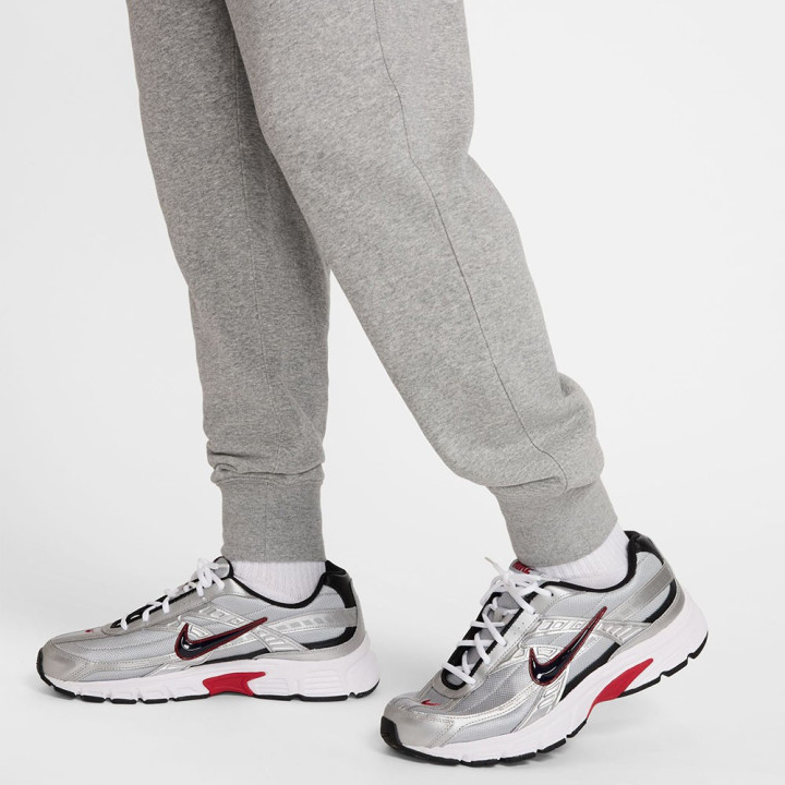 Nike Pantaloni Con Polsino Logo Piccolo Grigio Uomo