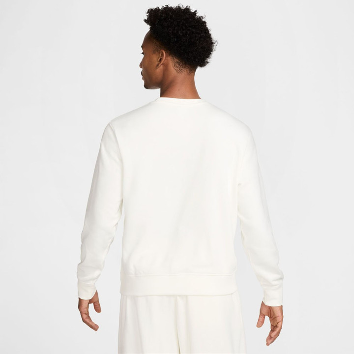 Nike Felpa Girocollo Logo Piccolo Bianco Uomo