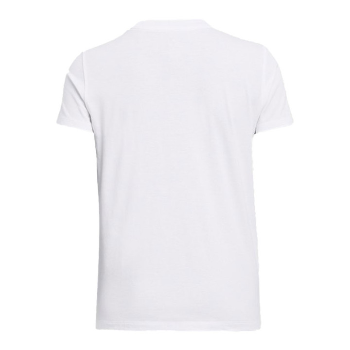Under Armour Maglietta Palestra Logo Centrale Bianco Donna