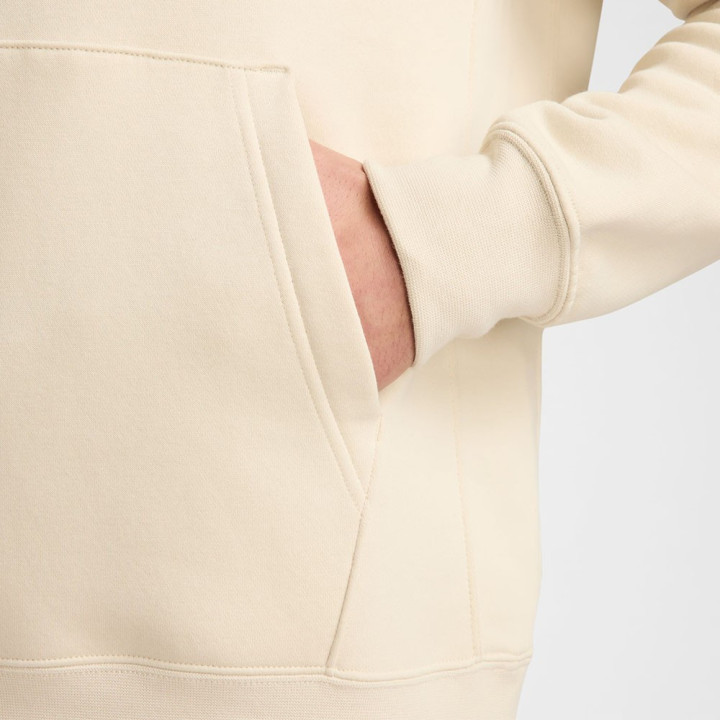 Nike Felpa Club Con Cappuccio Bianco Uomo