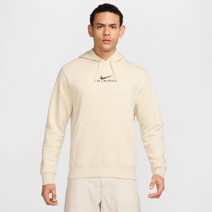 Nike Felpa Club Con Cappuccio Bianco Uomo