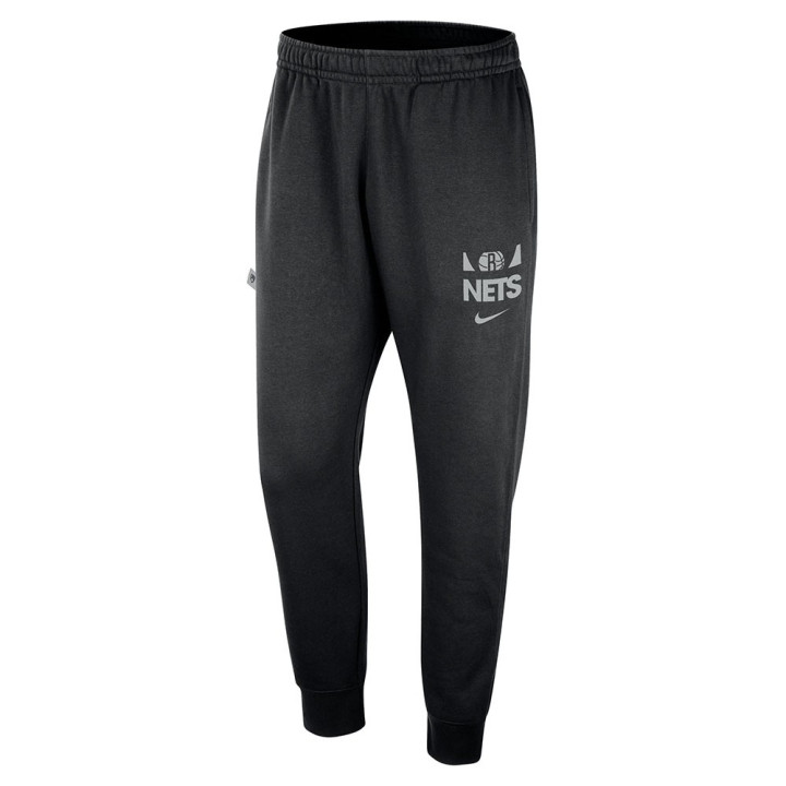 Nike Pantaloni Tuta Nba Brooklyn Nets Club Nero Bianco Uomo