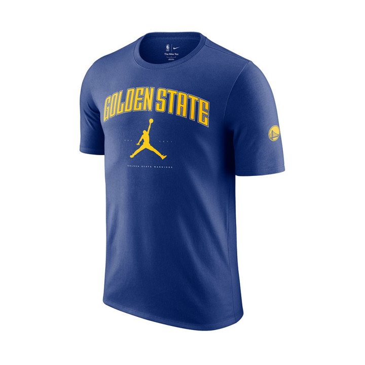 Nike Maglia Basket Nba Warriors Essential Blu Giallo Uomo