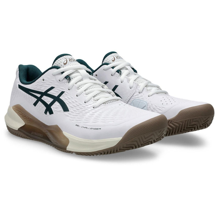 Asics Gel-Challenger 14 Clay Bianco Saxon Verde - Scarpe Da Tennis Uomo