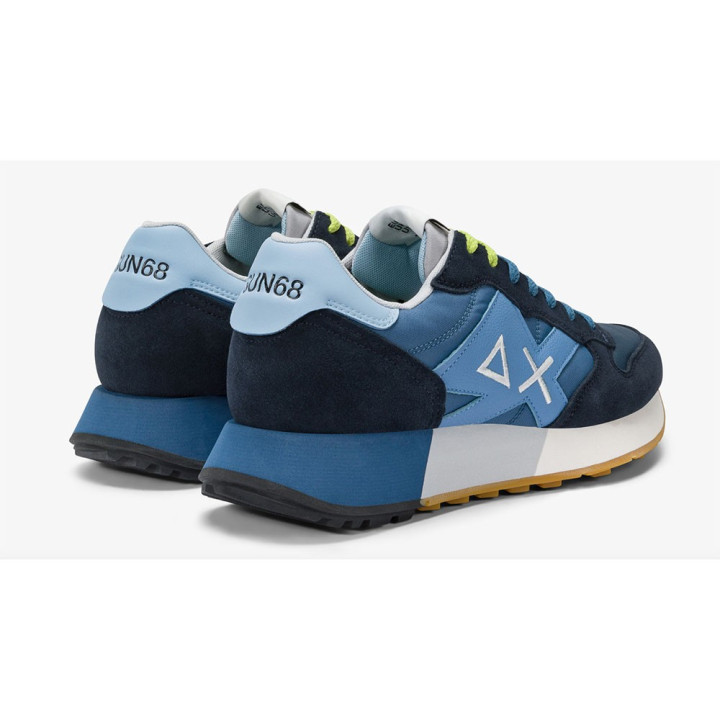 Sun 68 Jaki 2.0 Bicolor Navy Blu Avio - Sneakers Uomo