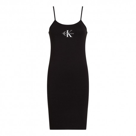 Calvin Klein Abito Con Corpetto Slim Nero Donna