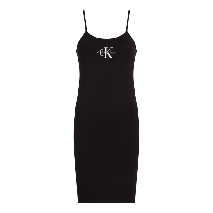 Calvin Klein Abito Con Corpetto Slim Nero Donna