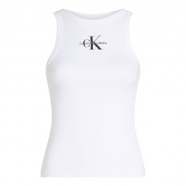 Slim A Costine Con Monogramma bianco