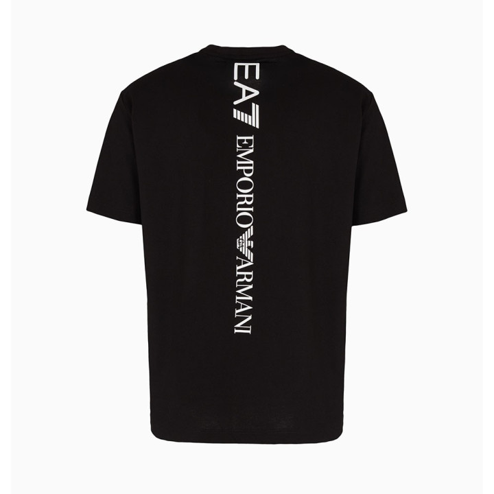 Ea7 T-Shirt Logo Back train Nero Uomo