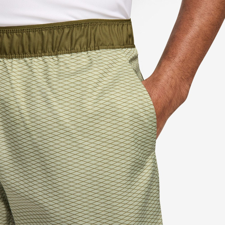 Nike Court Victory Pantaloncini Tennis Print Olive Aura Uomo