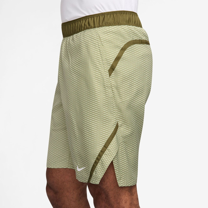 Nike Court Victory Pantaloncini Tennis Print Olive Aura Uomo