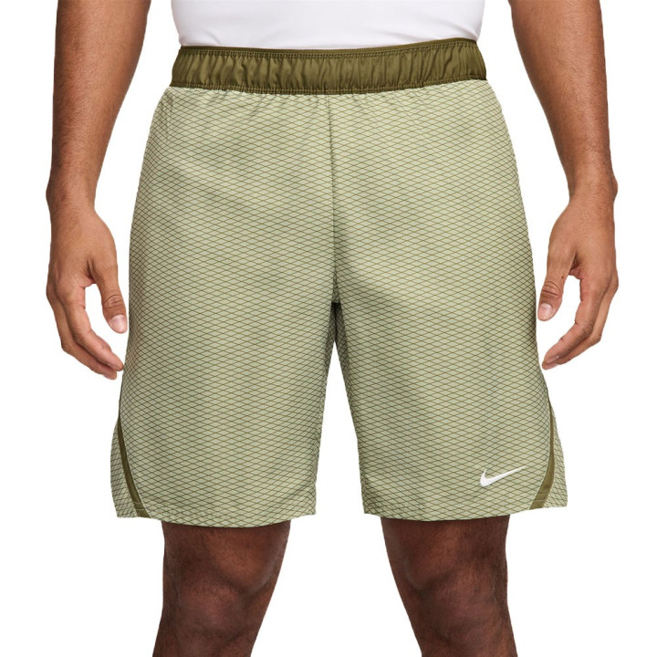 Nike Court Victory Pantaloncini Tennis Print Olive Aura Uomo