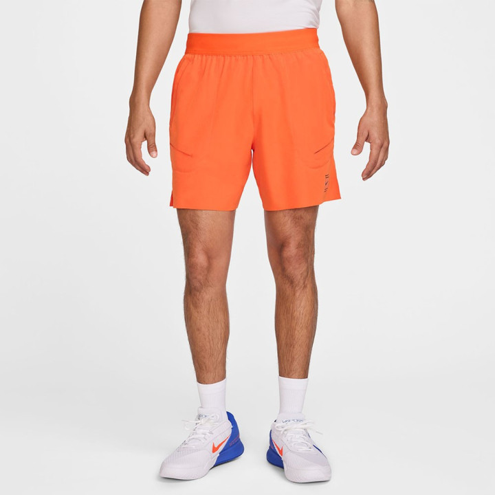 Nike Court Advantage Pantaloncini Tennis 6" Safety Arancio Uomo