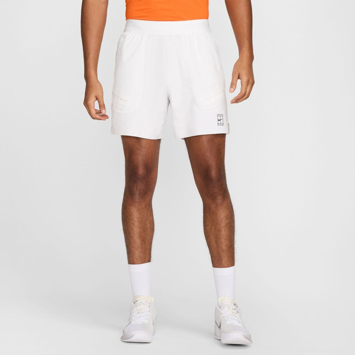 Nike Court Advantage Pantaloncini Tennis 6" Bianco Uomo