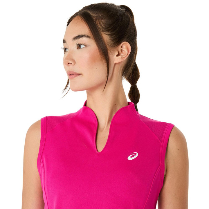 Asics Canotta Tennis Court Rosa Rave Donna