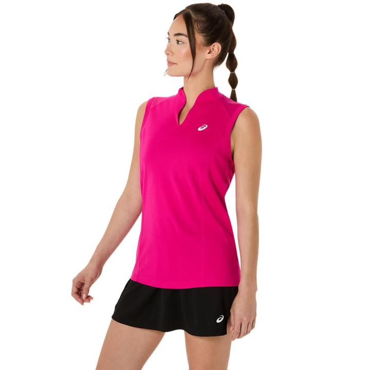 Asics Canotta Tennis Court Rosa Rave Donna