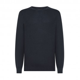 Maniche Lunghe Punto Riso blu