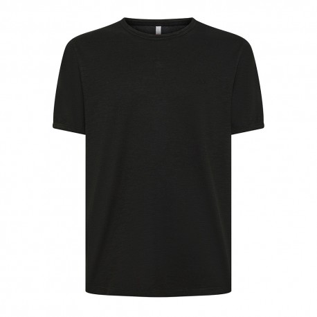 Sun 68 T-Shirt Fiammata Nero Uomo