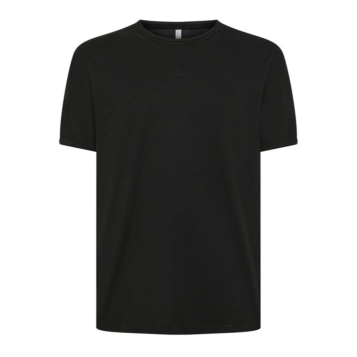 Sun 68 T-Shirt Fiammata Nero Uomo
