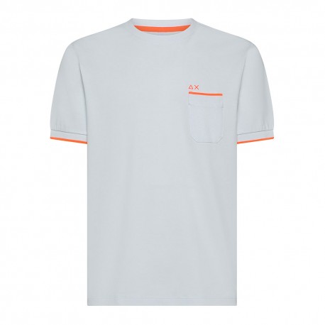 Sun 68 T-Shirt Taschino Bianco Uomo