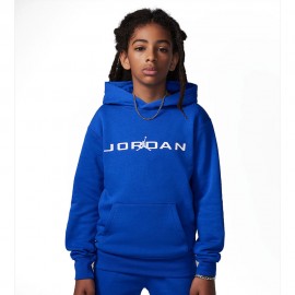 Jordan Felpa Con Cappuccio Baseline Fleece blu