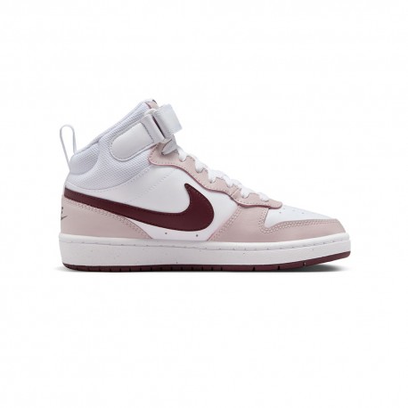 Nike Court Borough Mid 2 GS Bianco Rosso Bambino
