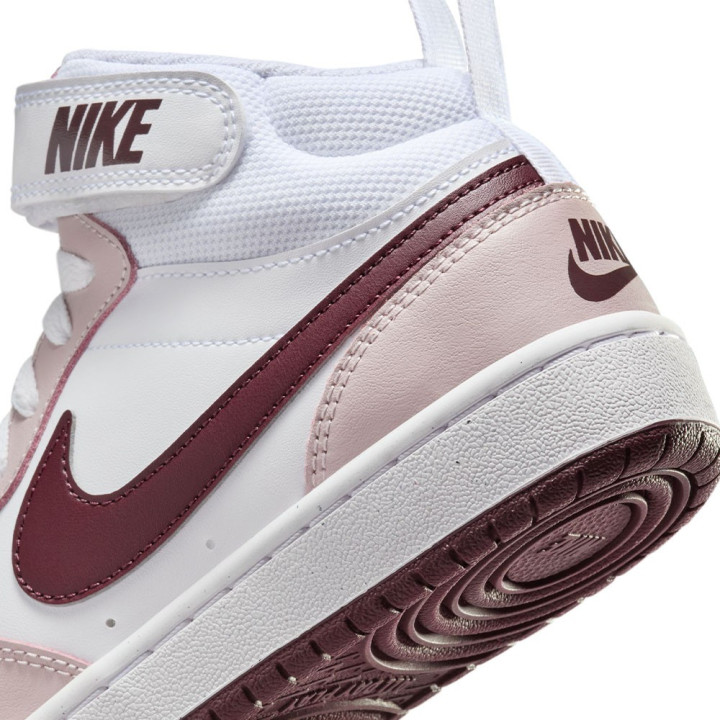 Nike Court Borough Mid 2 GS Bianco Rosso Bambino