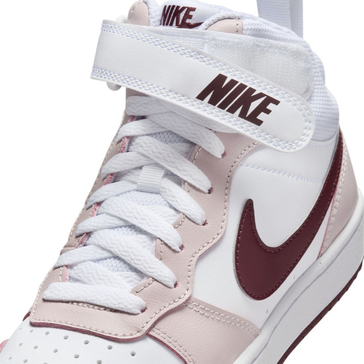 Nike Court Borough Mid 2 GS Bianco Rosso Bambino