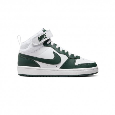 Nike Court Borough Mid 2 GS Bianco Verde Bambino