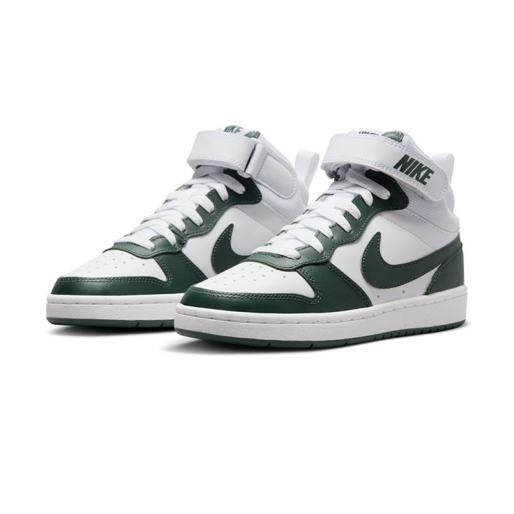 Nike Court Borough Mid 2 GS Bianco Verde Bambino