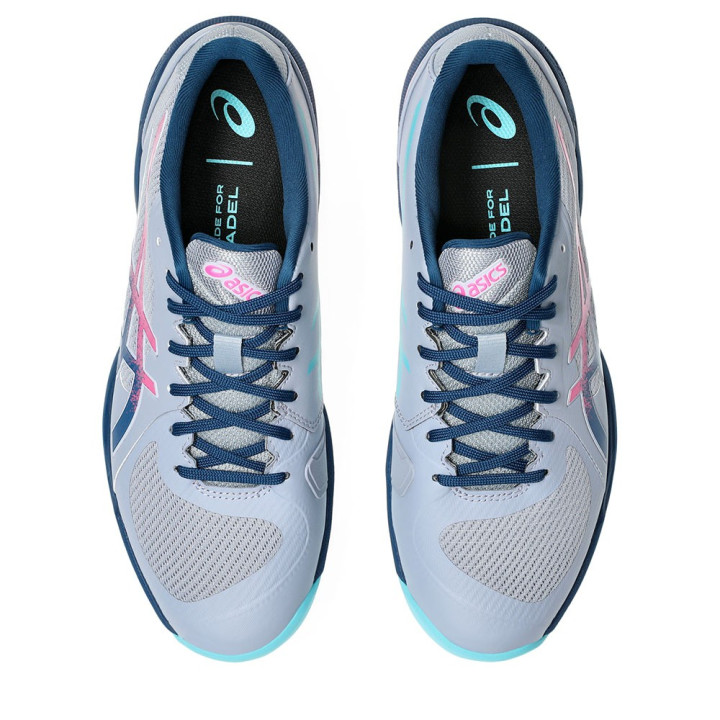 Asics Padel Gel-Game 9 Grigio Blue Mako Blue - Scarpe Da Padel Uomo