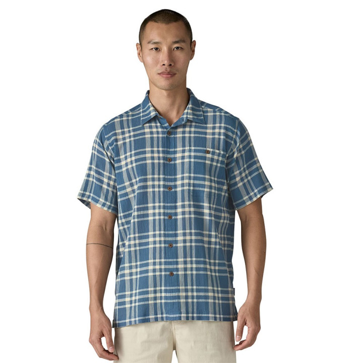 Patagonia Camicia A C Bloom Still Blu Uomo