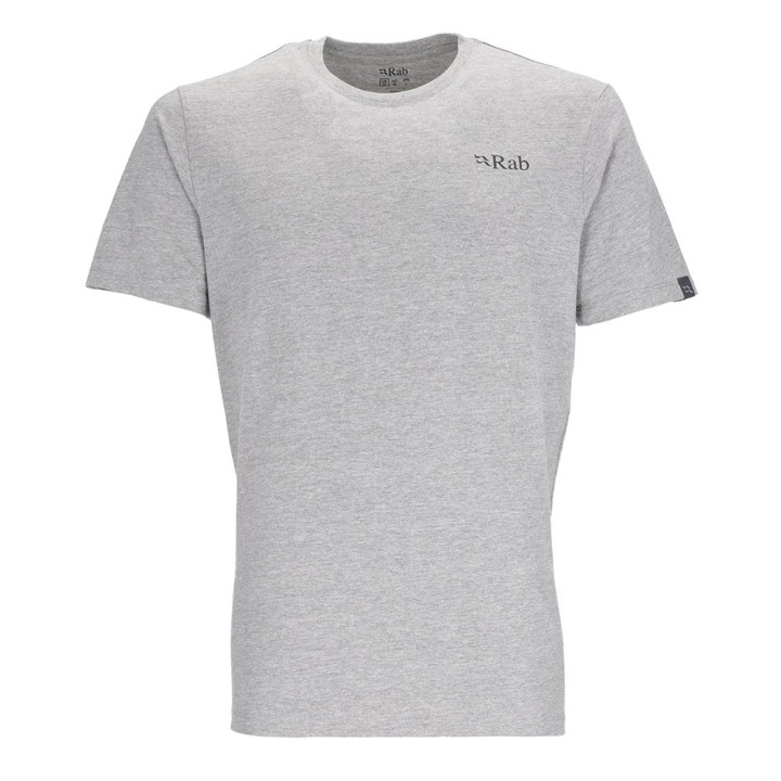 Rab T-Shirt Stance Mountain Peak Grigio Merl Uomo
