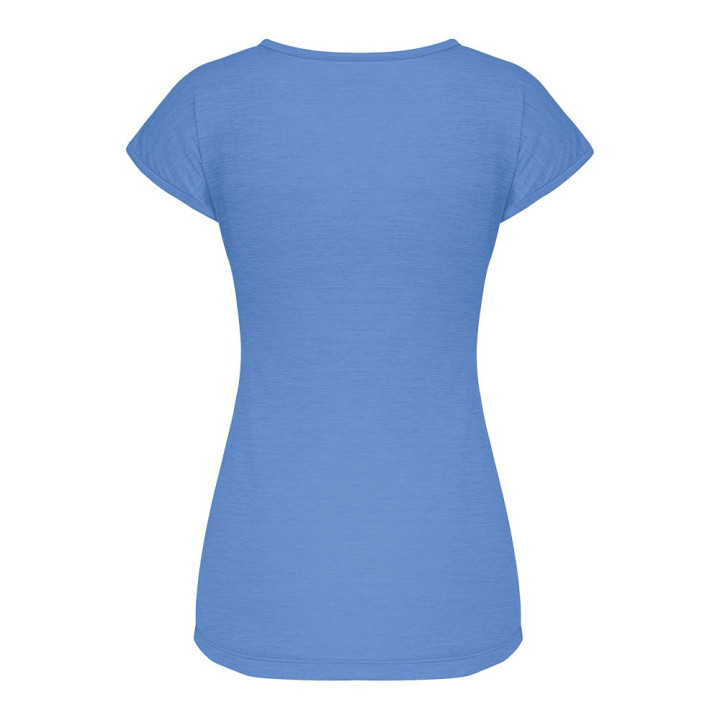 Salewa T-Shirt Puez Melange Morning Blu Melange Donna